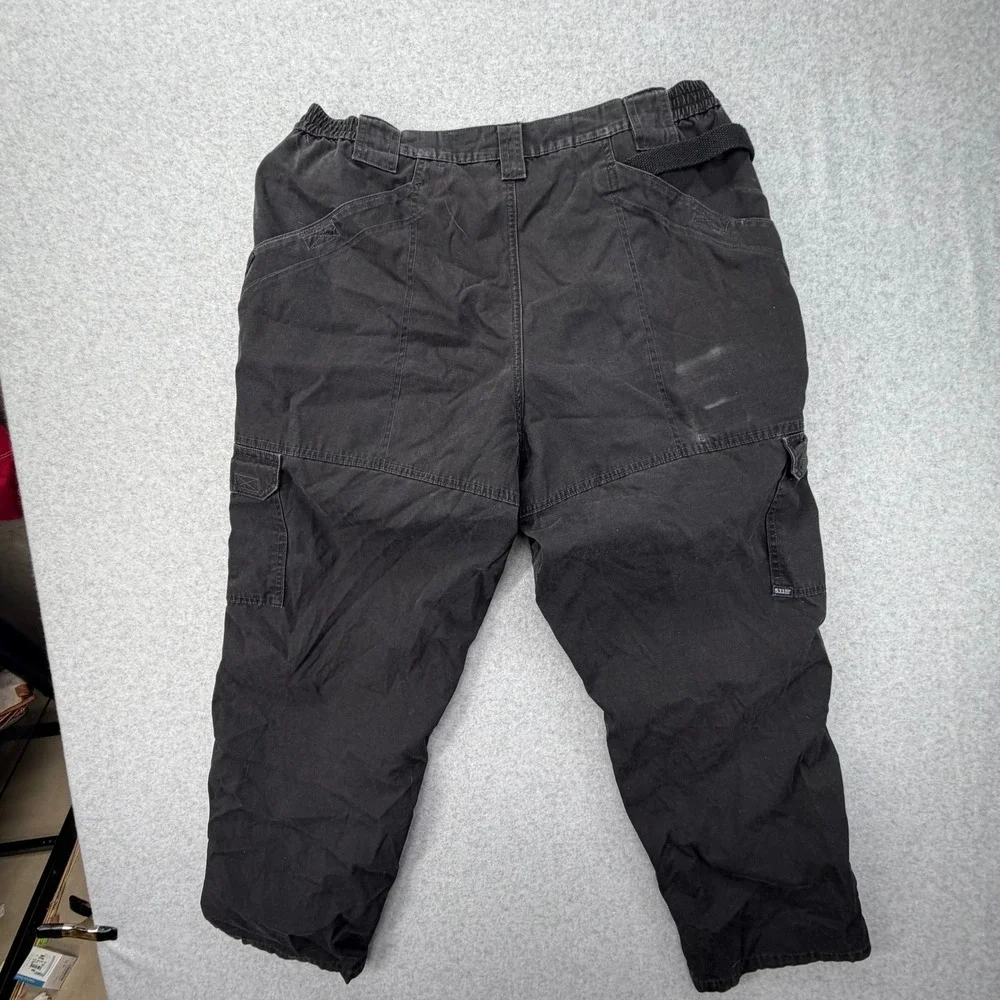 5.11 Tactical Mens Black Cargo Pants 42x30 Relaxed Fit‎ Workwear Utility Pants